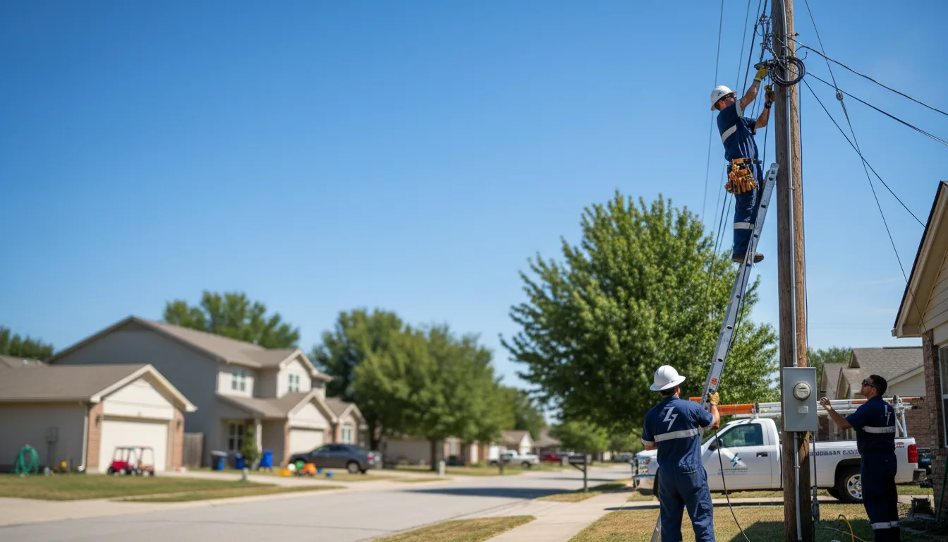 Residential electrician providing installation services in Assumption, IL